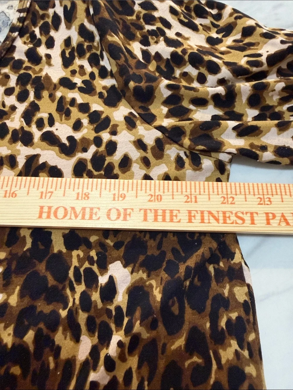 LuLaRoe 2XL Leopard Animal Print Long Sleeve Stretch Tunic Top